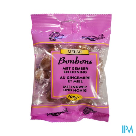 Melapi Bonbons Gember-honing 100g Revogan