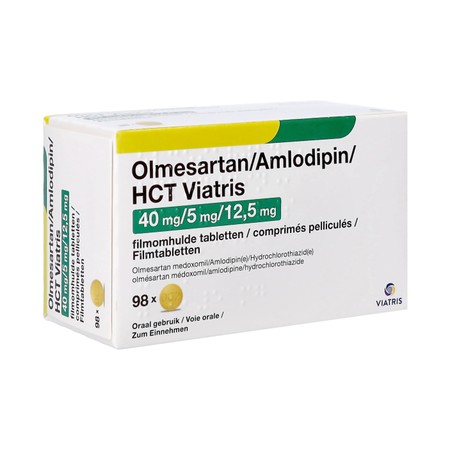 Olmesart/amlodip/hct Viatris 40/5/12,5 Comp Pel 98