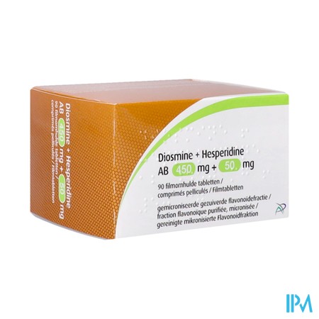 Diosmine+hesperidine Ab 450mg+50mg Filmomh Tabl 90