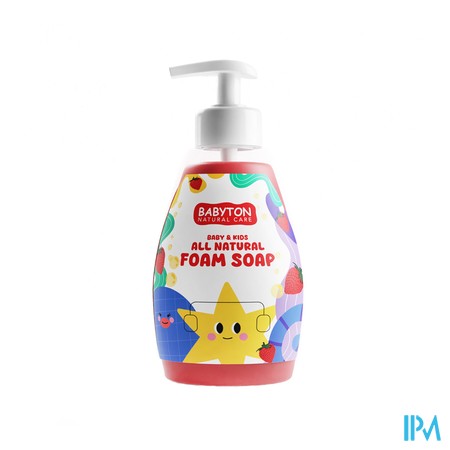 Babyton Natuurlijke Schuim. Handzeep Aardbei 350ml