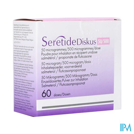Seretide Diskus Pi Pharma 50mcg/500mcg Dos 60 Pip