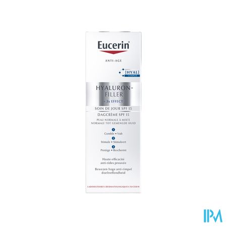 Eucerin Hyaluron-filler X3 Eff.jour Spf15 Pn/m50ml