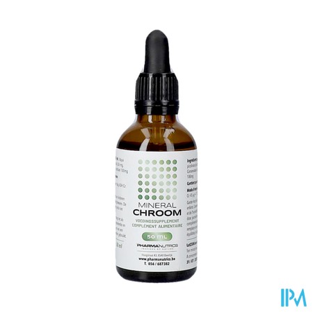 Mineraal Chroom Druppels 50ml Pharmanutrics