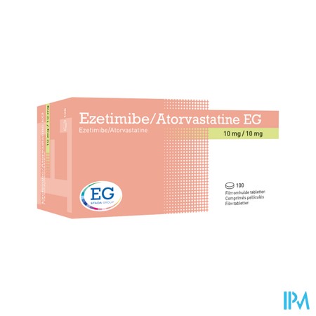 Ezetimibe/Atorvastatine EG 10/10Mg Filmomh Tabl100