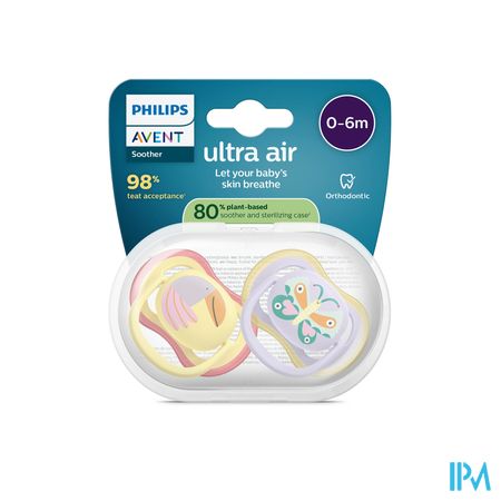 Philips Avent Fopspeen +0m Air Vlinder/krab 2