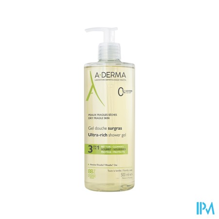 Aderma Douchegel Overvet 500ml