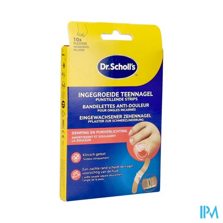 Scholl Ingegroeide Teennagel Strips Pleisters 10