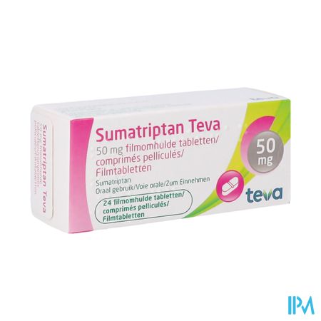 Sumatriptan Teva 50mg Filmomh Tabl 24 X 50mg