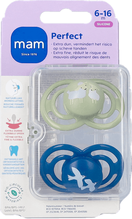 Mam Perfect Fopspeen Silicone 6-16m Blue 2