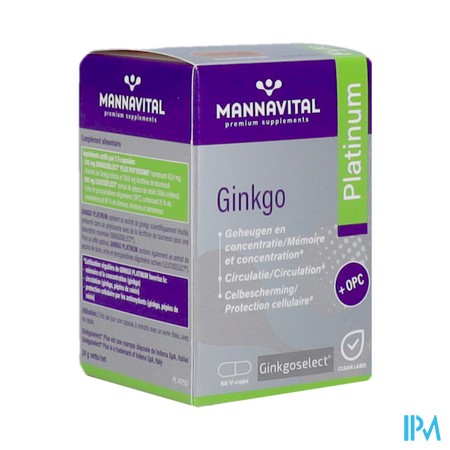 Mannavital Gingko V-caps 60