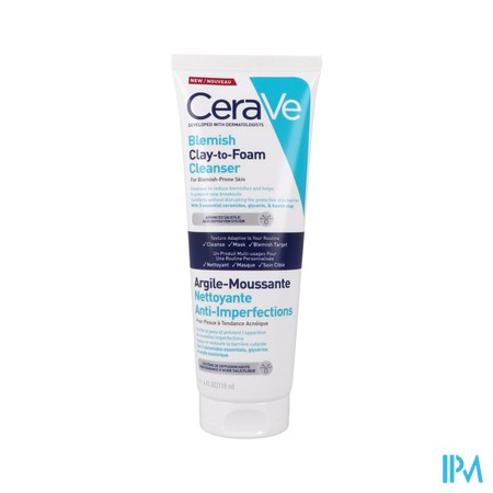 CERAVE MOUSS ARGILE A/IMPERF 118ML