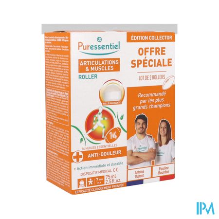 Puressentiel Gewrichten Roller 14 Ess Olie 2x75ml