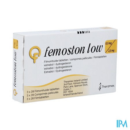 Femoston Low 0,5mg/2.5mg Omhulde Tabl 84