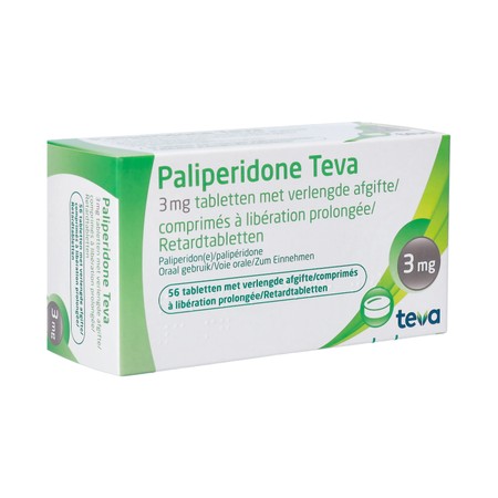 Paliperidone Teva 3mg Verl.afgifte Comp 56 X 3mg