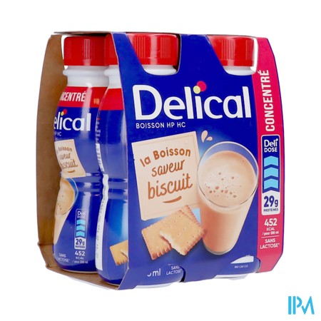 Delical Geconcentr. Koekje 4x200ml