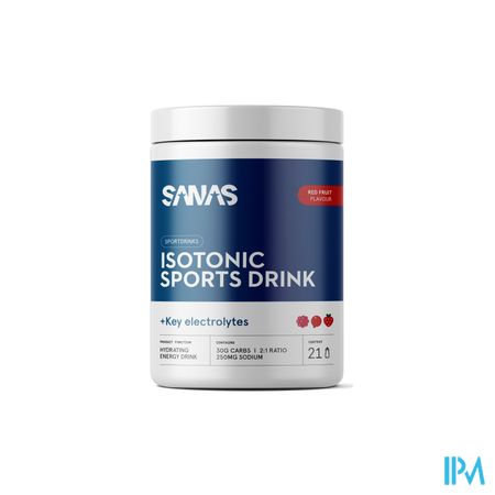Sanas Isotonic Sports Drink Rode Vruchten Pdr 735g