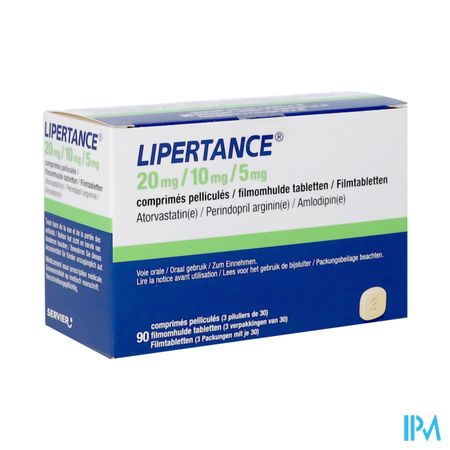 Lipertance 20mg/10mg/5mg Pi Pharma Filmomh Tabl 90