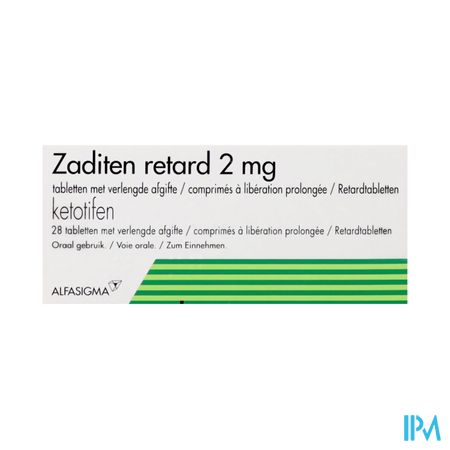 Zaditen Retard Comp. 28 X 2mg