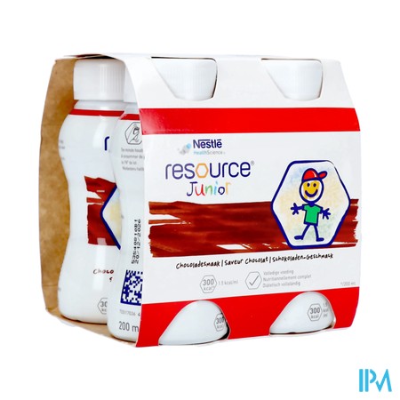 Resource Junior Chocolade 4x200ml Nf