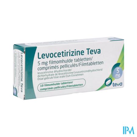 Levocetirizine Teva 5mg Comp 10