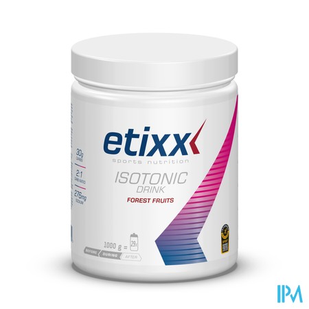 Etixx Isotonic Forest Fruit Pdr Pot 1000g