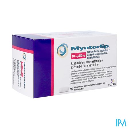 Myatorlip Viatris 80mg/10mg Filmomh Tabl 90