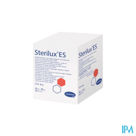 Hartmann Sterilux Es 10x10cm 8l.st. 40x3 P/s