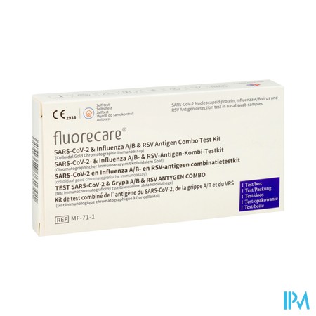Fluorec.kit Test Comb.a/geen Sars-cov2&inf.a/b&rsv