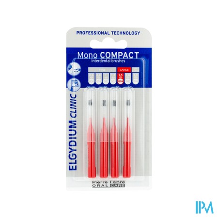 Elgydium Clinic Monocompact Red