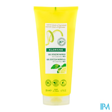 Klorane Lichaam Douchegel Zeste Citrusvr. Fl 200ml