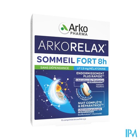 ARKORELAX SOMMEIL FORT 8H CPR 15