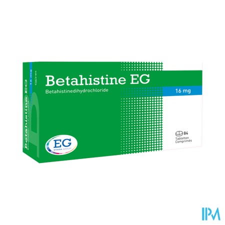 Betahistine Eurogenerics 16Mg Tabl 84