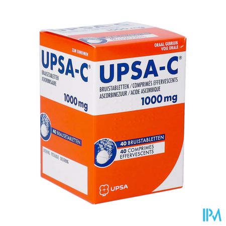 Upsa C 1000mg Bruistabl 40