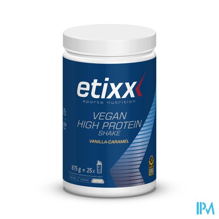 Etixx Vegan High Prot.shake Vanil.caramel Pdr 875g