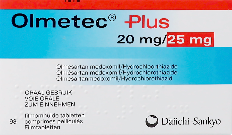Olmetec Plus 20mg/25mg Comp Pell 98 2