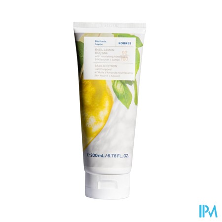 Korres Kb Basil Lemon Body Milk 200ml Nf