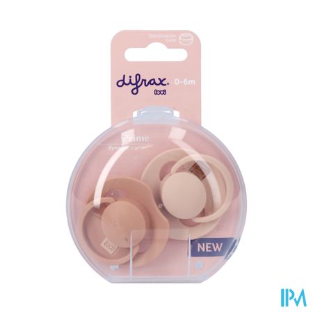 Difrax Dynamic Fopspeen 0-6m Prime Nude/blush 2