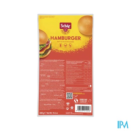 Schar Hamburger Broodjes 4x75g 3202 Revogan