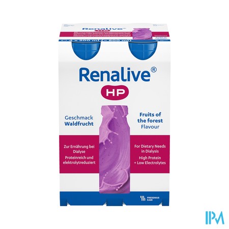 Fresubin Renalive Hp Drink Bosvruchten 4x200ml