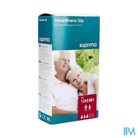 Suprima 1245 Slip Tricot Pu Kruis Unisex Wit T48