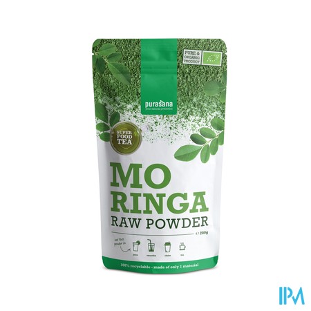 Purasana Vegan Moringa Thee Pdr 200g Be-bio-02