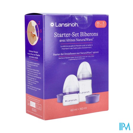 Lansinoh Starter-set Drinkfl.&naturalwave 4 Prod.