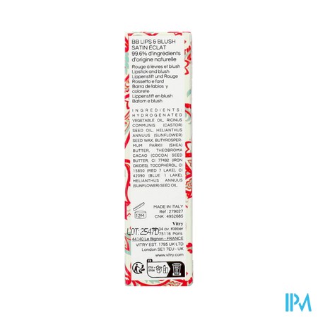 Vitry Bb Lips Ral Satin Eclat 3.5g