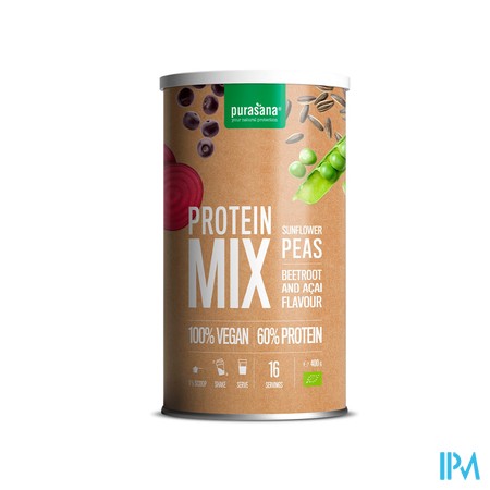 Purasana Protein Mix Pea Sunflower Acai Pdr 400g