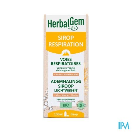 Herbalgem Sirop Respiration Bio Enf-adulte 150ml