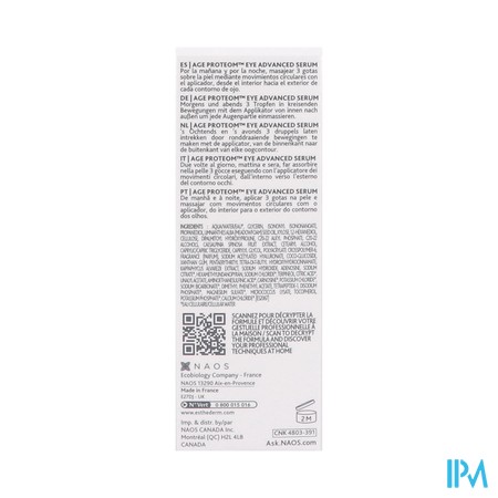 Esthederm Age Proteom Advanced Eye Serum 15ml