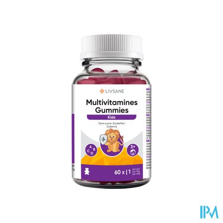 Livsane Multivitamines Gommes Kids 60