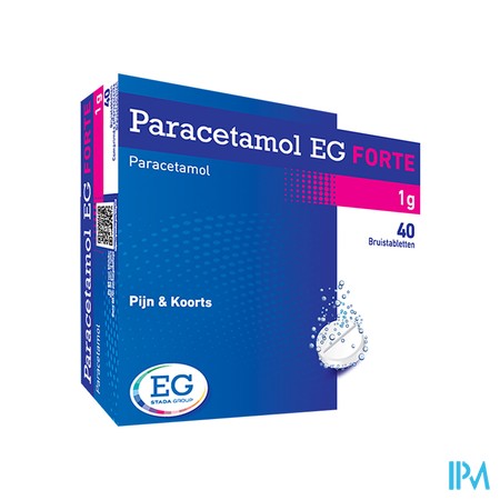 Paracetamol EG Forte 1G        Bruistabl 40X1000Mg