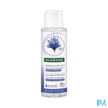 Klorane Gezicht Korenbloem Demaquill. Ogen 100ml