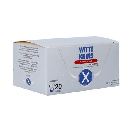 Wit Kruis 500mg/50mg Zakjes 20 Nf